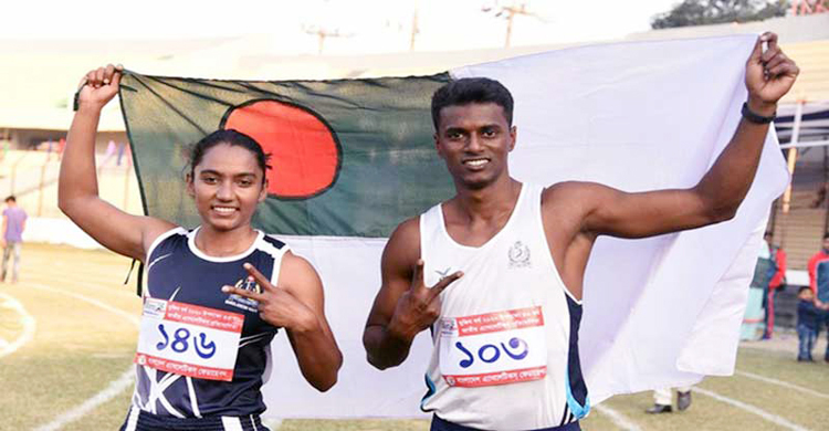 দেশের দ্রুততম মানব ও মানবীর তালিকায় পুনঃরায় ইসমাইল এবং শিরিন