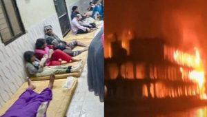 যাত্রীদের থেকে আগুন লেগেছে  , দাবি লঞ্চ মালিকের
